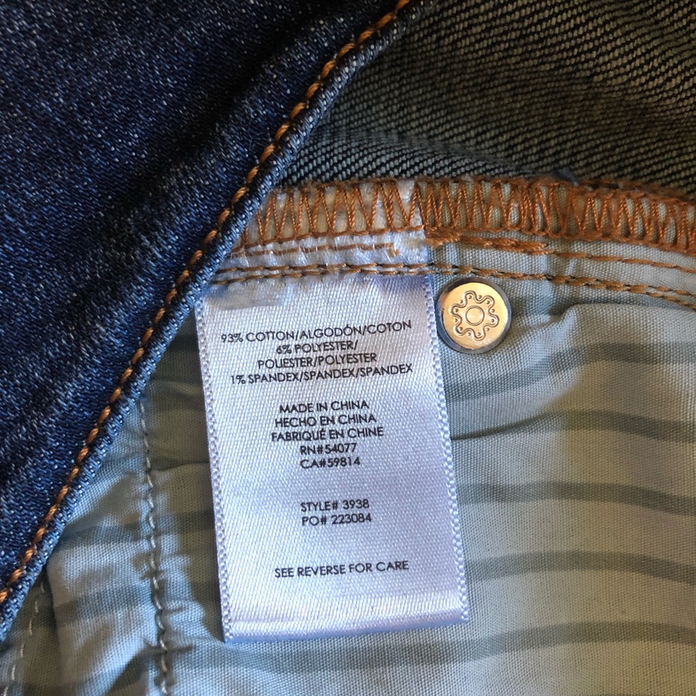 Cabi Cinch Skinny Jeans Ladies Size 4 Dark Blue Denim EUC - Picture 9 of 10